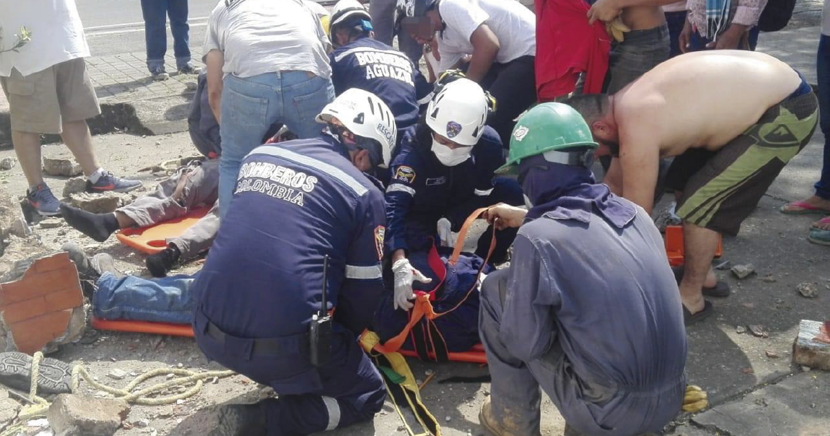 Accidente laboral en Aguauzul deja un muerto y un herido.